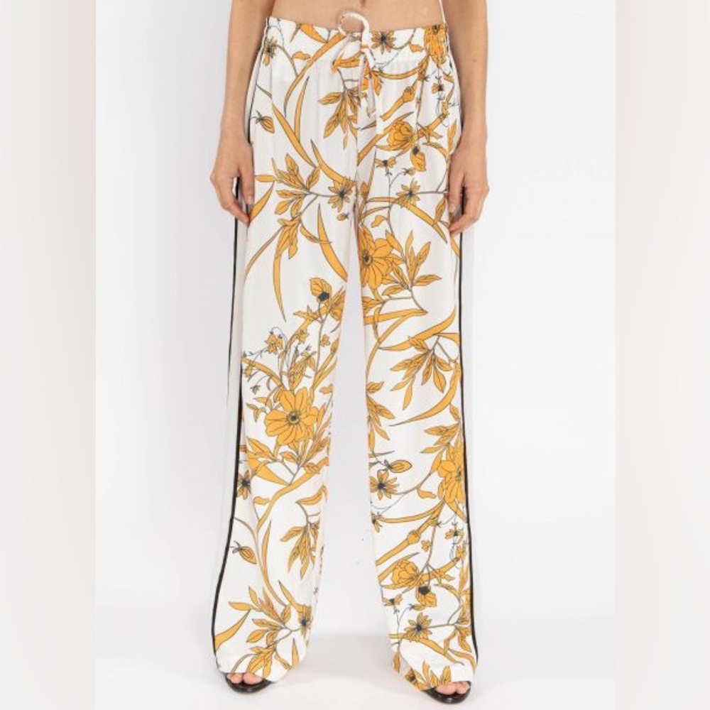 Topshop Floral Palazzo Pant